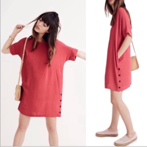 Madewell Side Button Easy Dress
